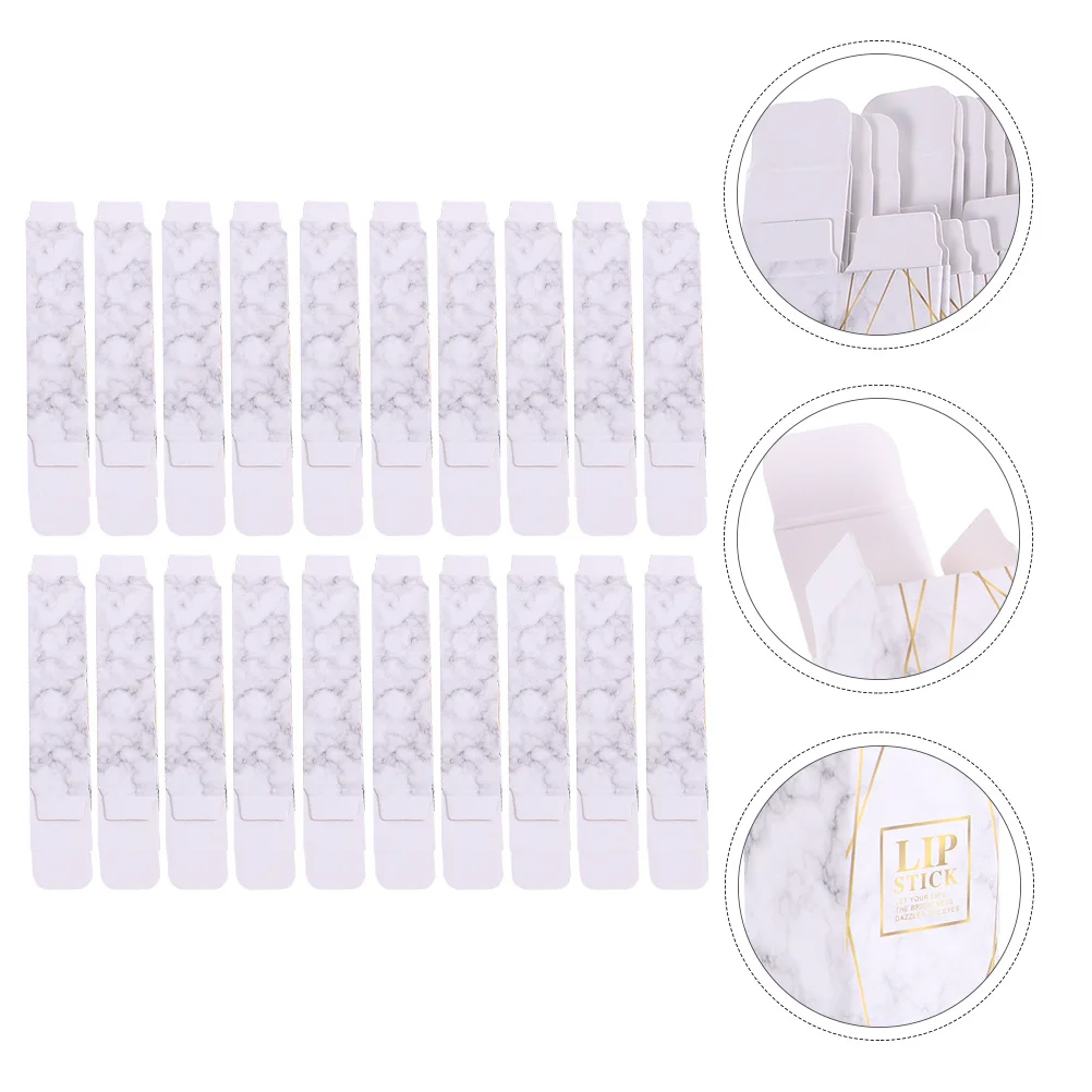 

50Pcs Lip Gloss Gift Box Empty Lipstick Box Paper Lipstick Container for Cosmetics Perfume Skincare Cream Travel Essential Oil