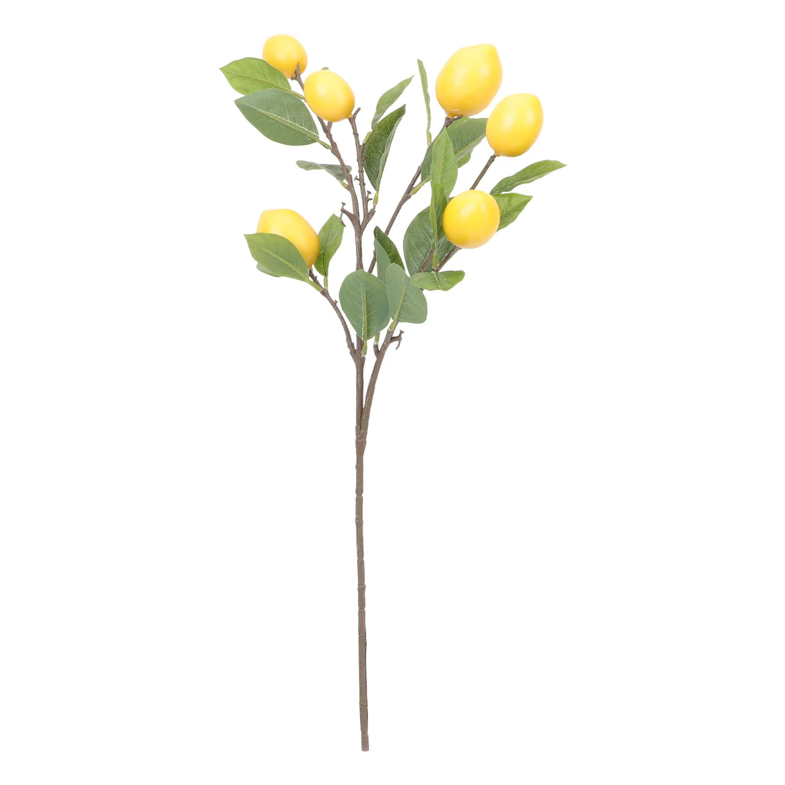 

Realistic Fake Lemon Branch For Home Vase Decor, Diy Flower Arrangement Plant, Lemon Picks, Artificial Citrus Cutting