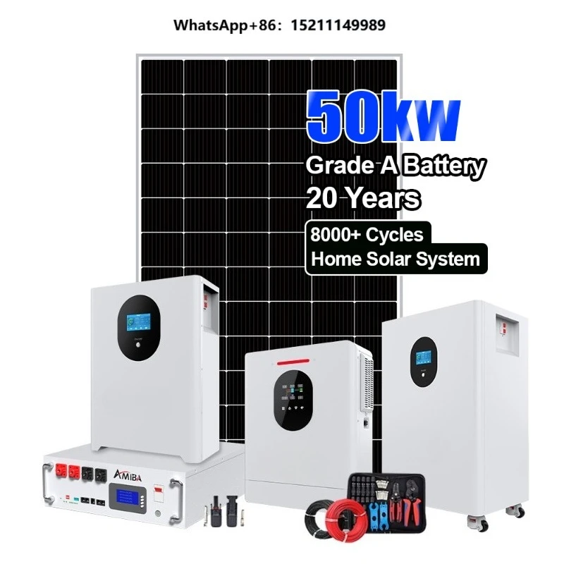 Rural Area Solar Energy System 3KW 5KW 8KW Off Grid Hybrid Solar Panels Kit  Battery Inverter