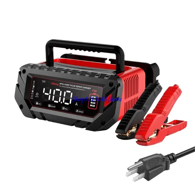 

F3MA 40A Car Battery Charging Adapter LiFePO4 Charging Adapter for Battery 6V/12V/24V
