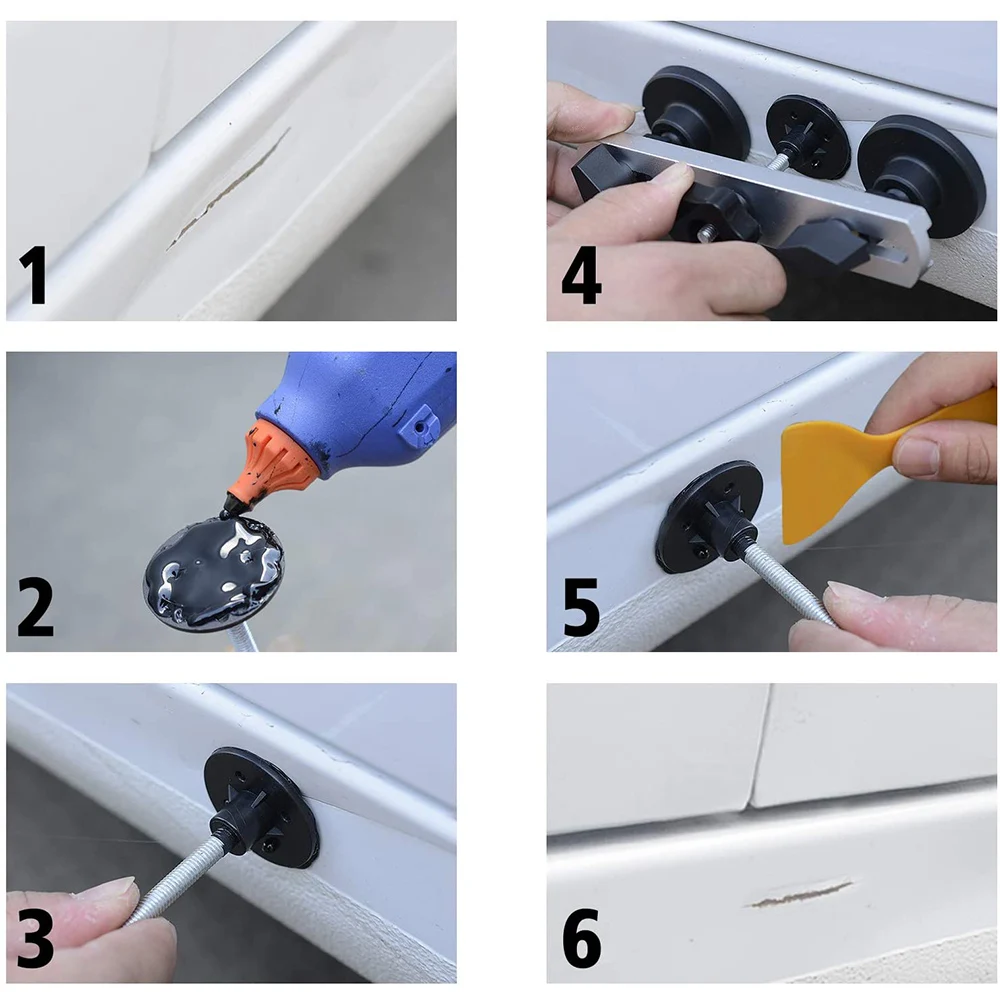 المهنية أداة إصلاح السيارات سبائك الألومنيوم سيارة الدنت بولير جسر إصلاح أدوات يدوية عدة للسيارات البرد الضرر إصلاح مجموعة #5