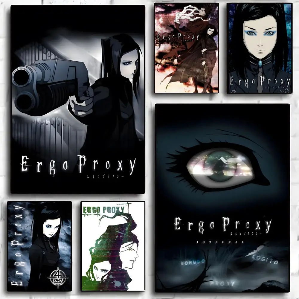 Ergo Proxy Anime Cyberpunk Poster Living Room Bedroom Party Bar Decor Moisture-proof Art Wall Painting