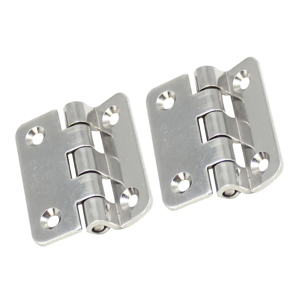 2 قطعة مفصلات من الفولاذ المقاوم للصدأ 160 درجة سميكة مربع الباب المفصلي ل إغلاق صامت شقة الثقيلة خزانة باب الخشب فندق المنزل #5