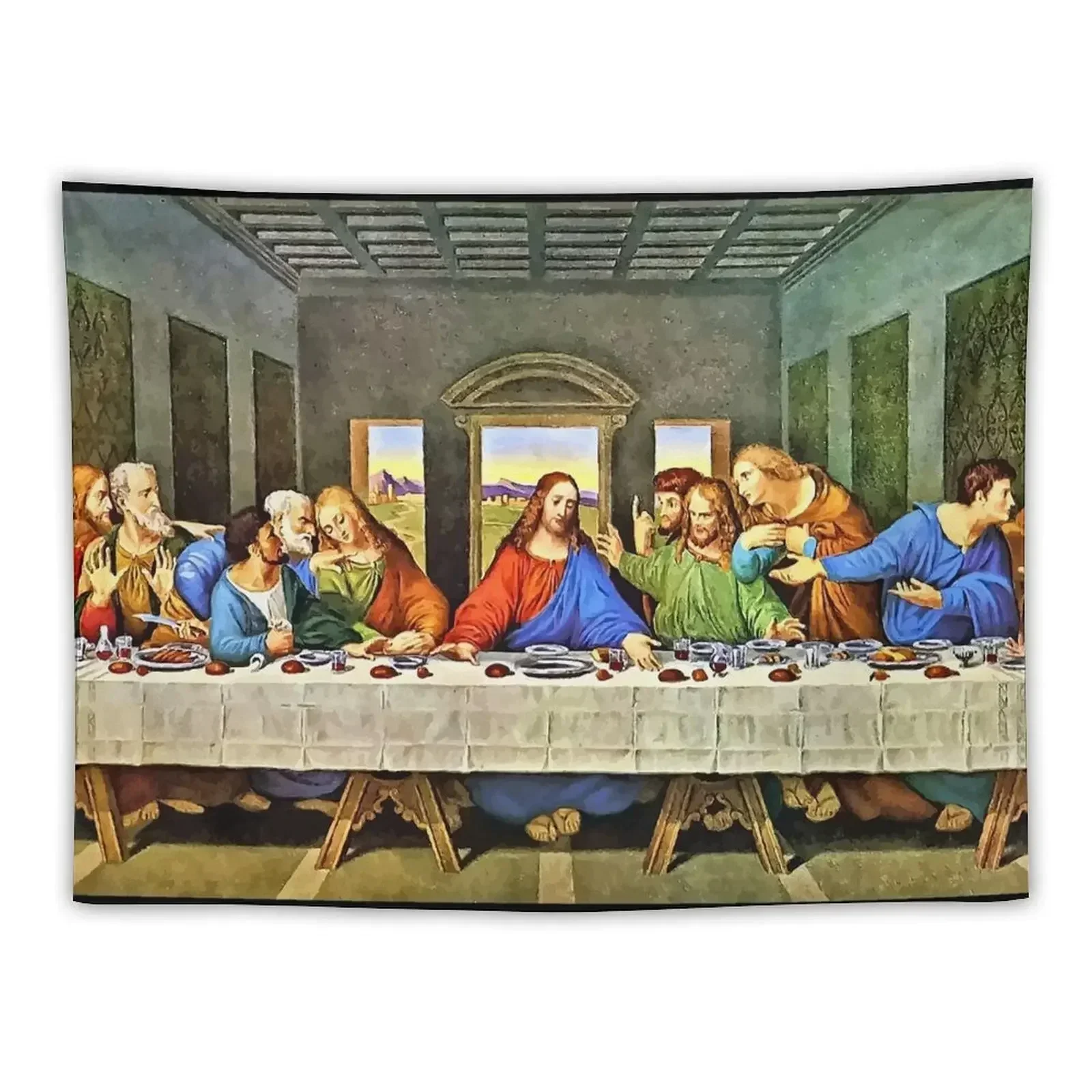 

Original Last Supper Painting Tapestry Room Decoration Aesthetic Tapete For The Wall Aesthetic Decoration Tapestry