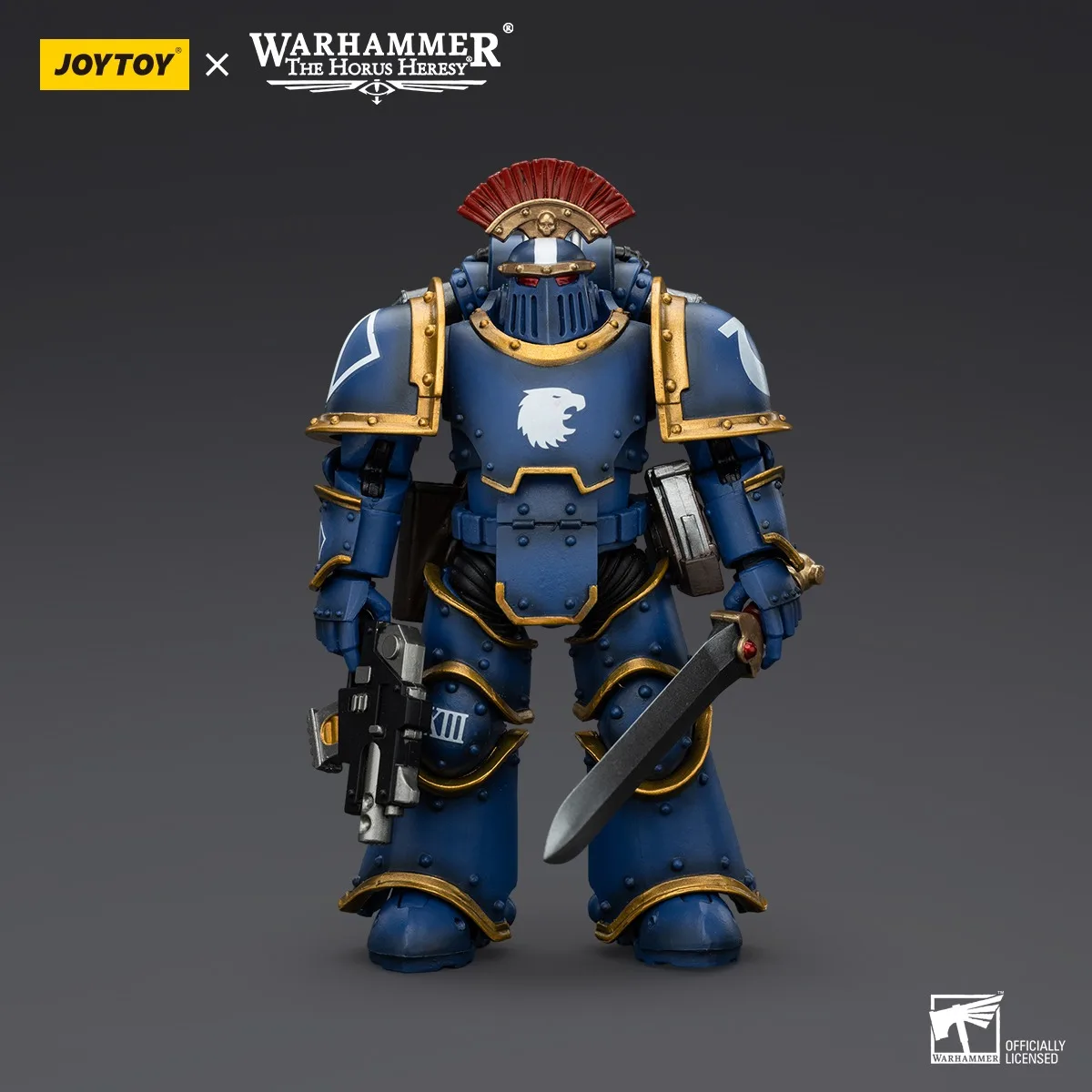 [IN STOCK] JOYTOY Warhammer 1/18 Action Figures Ultramarines MKIII Legionaries Sergeant with Power Sword Model Toy Boy Gifts