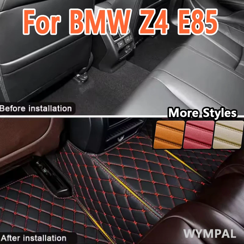

Роскошные автомобильные коврики на заказ для BMW Z4 E85 2009 2010 2011 2012 2013, авто роскошные кожаные мужские и женские автомобильные коврики Full Cove