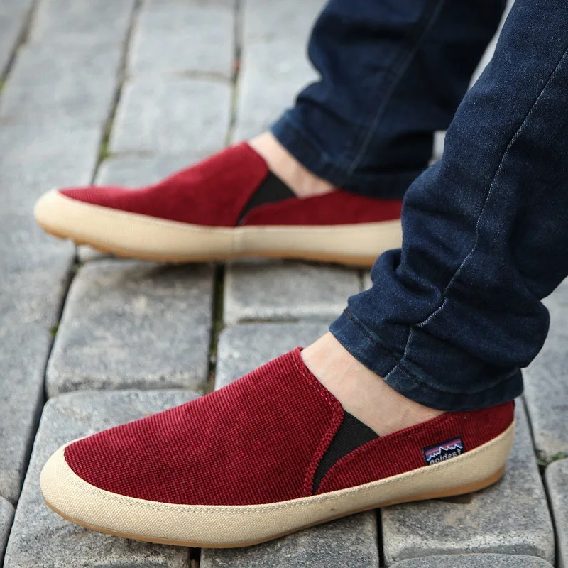 Autumn Fashion Men Canvas Shoes Breathable Men\'s Casual Slip on Loafers Male Flats Shoe 2021 Fisherman Shoes Zapatos Hombre