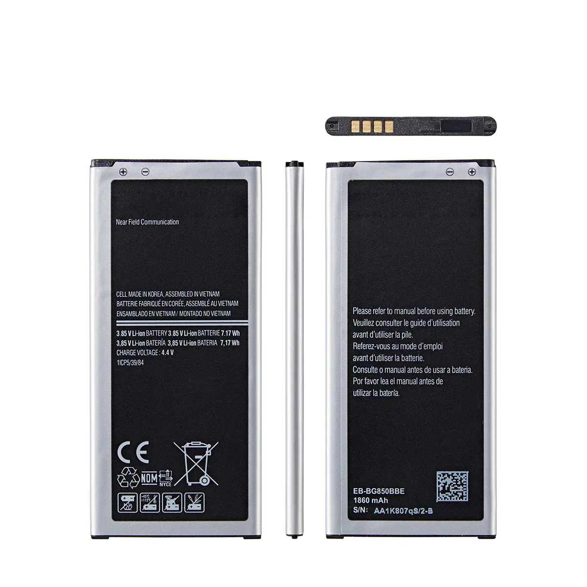 Brand New EB-BG850BBE EB-BG850BBC/BBU 1860mAh Battery For Samsung Galaxy Alpha G850 G850A G850W G8508S G8509V NO NFC