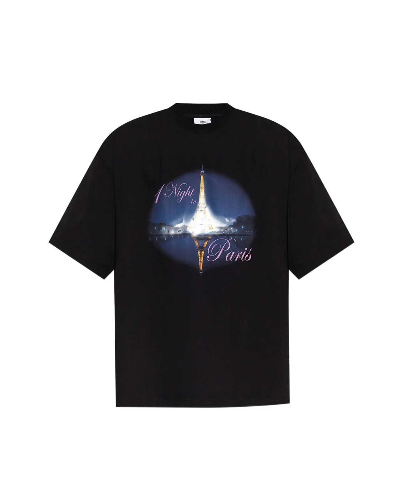 

2025ss New Washed T shirt VT Night Paris Printed Women Men T shirts tees Hiphop Oversized Men Casual Cotton T shirt