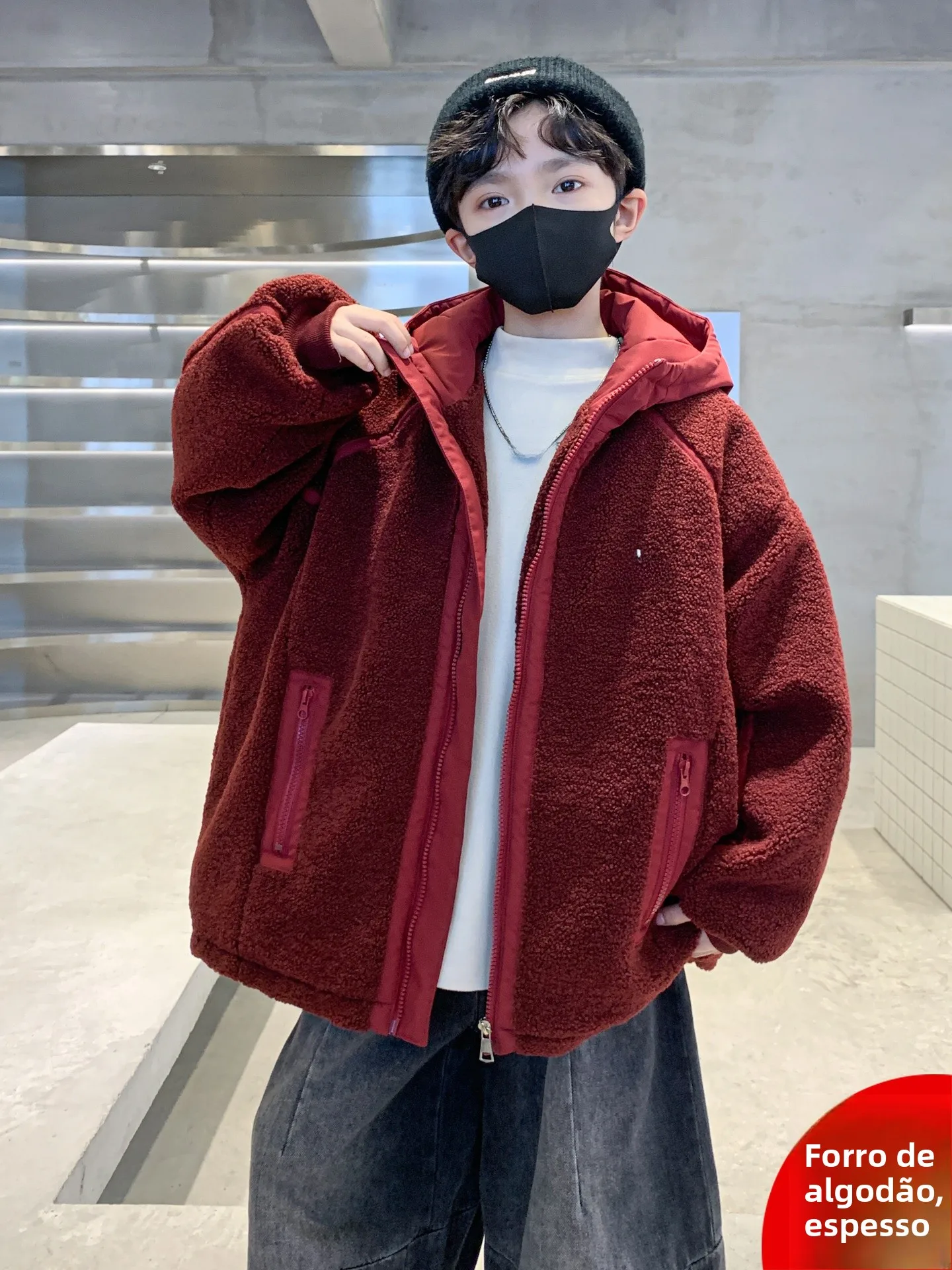 thiened-lamb-velvet-jaet-for-boys-autumn-winter-sle-red-outerwear-children's-clothing-warm-stand-fit-with-zipper