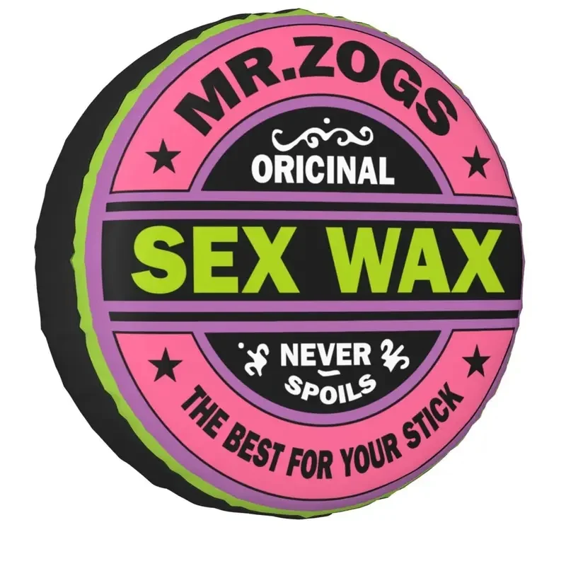 Mr Zogs Surfing Sex Wax Spare Wheel Tire Cover Bag Pouch for Mitsubishi Pajero Dust-Proof Vehicle Accessories 14
