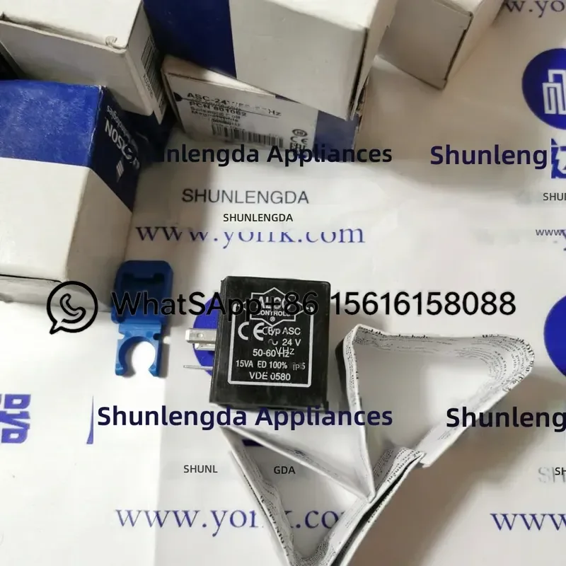 Emerson Solenoid Valve Coil ASC 24V AC DC PCN801062 Replacement Pneumatic Actuator Parts Industrial Automation Component