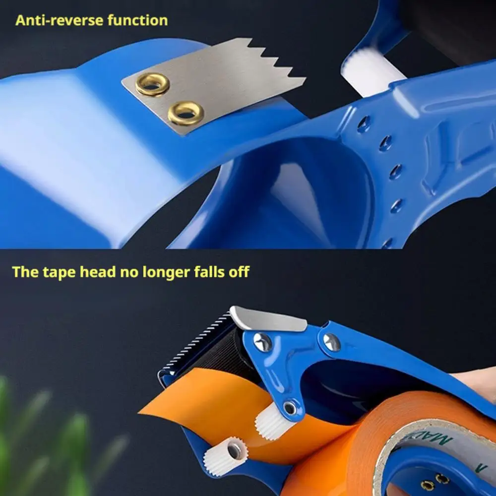 New Transport Packaging Tape Dispenser, Heavy Duty Metal Packaging Tape Gun, Handheld Tape Cutter