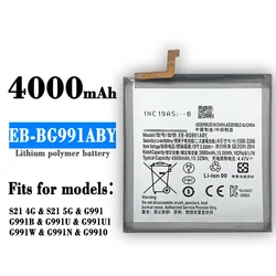 Replacement Battery EB-BG991ABY For Samsung Galaxy S21 4G S21 5G G991 G991B G991U G991U1 G991W G991N G9910 Battery