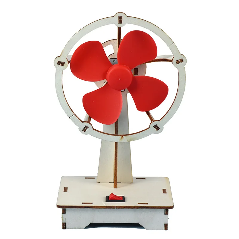 Éventail en bois créatif pour enfants, petite Production technologique pour élèves du primaire, paquet de matériel fait à la main pour Puzzle, nouveau