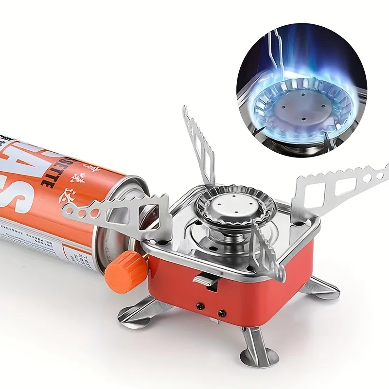 

Portable Windproof Camping Stove - Made Of Stainless Steel Material,foldable Design,suitable For Outdoor Camping And Picnicking