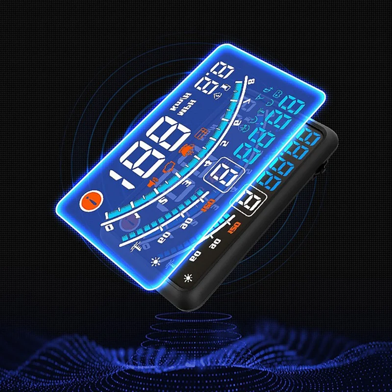 5.5Inch Windshield Projector HUD Display Head Up Display Car OBDII EUOBD Shift Reminder Water Temp. RPM KM/H MPH