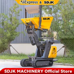 Produzione di mini dumper cingolato da giardino mini caricatore EPA da 500 kg con motore diesel/gasolina per prezzo di fabbrica all'ingrosso