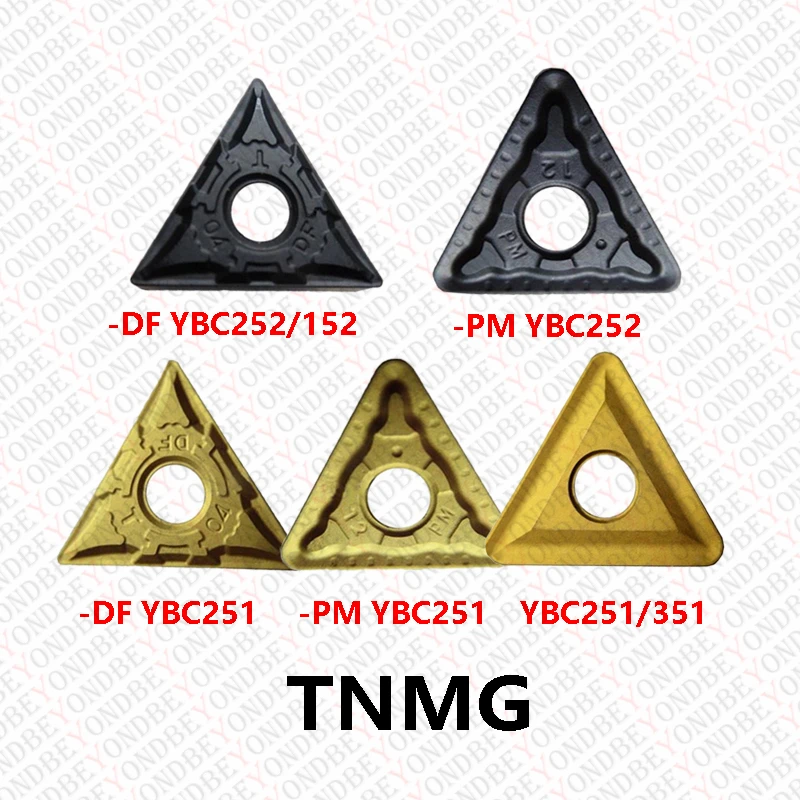 TNMG TNMG160404 TNMG160408 TNMG160412 TNMG220408 TNMG220412 TNMG220416 TNMG270612-DF-PM YBC251 YBC252 YBC351 Carbide Inserts