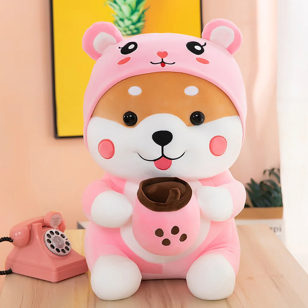 Adorable Shiba Inu Plush Doll Soft Stuffed Toy Kid Hugging Pillow 35cm