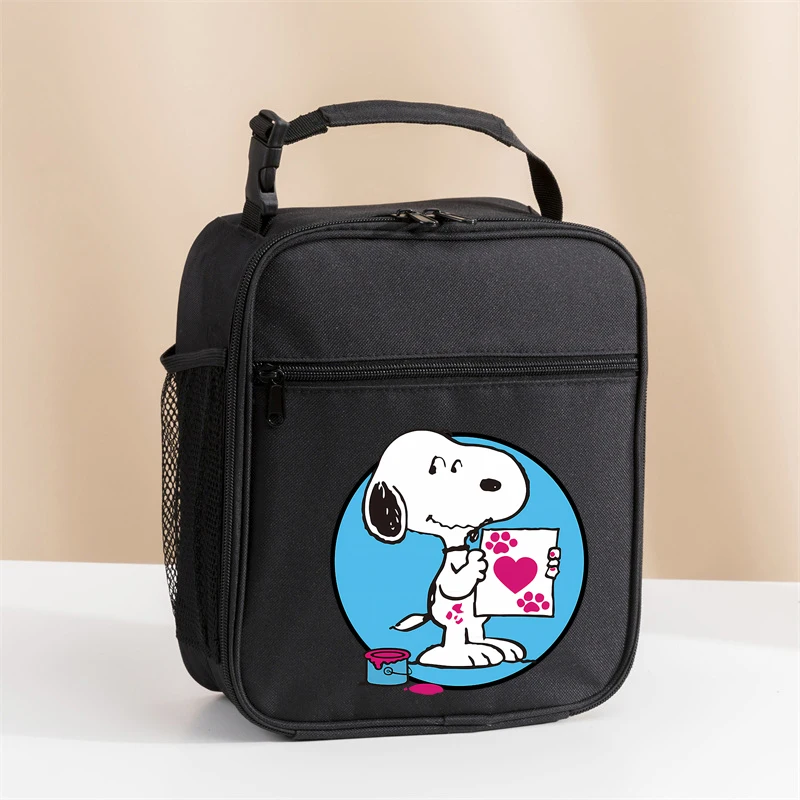 Snoopy Insulated Lunch Bag Insulation Bento Pack Aluminum Foil RiceBag Meal Pack Ice Pack Student Bento Lunch Handbag Insulation