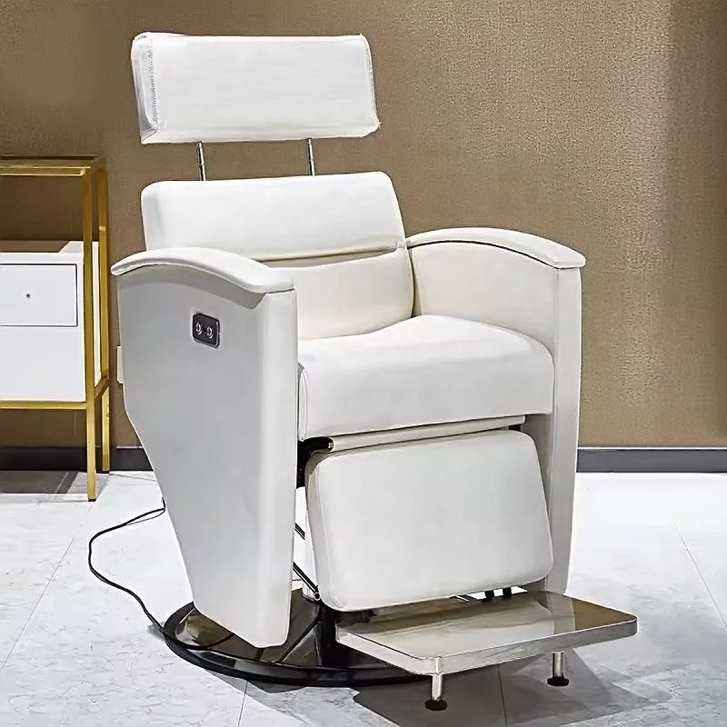 New Inverted Back Single Motor Electric Barber Chair with Customizable Color and Size for Barber Shops
