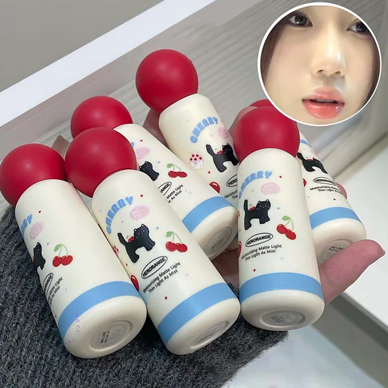 1 szt. HERORANGE Meow Whisper Mirror Lip Gloss Nawilżający, długotrwały, wodny, błyszczący błyszczyk do ust, kosmetyk do makijażu ust na wiosnę i lato