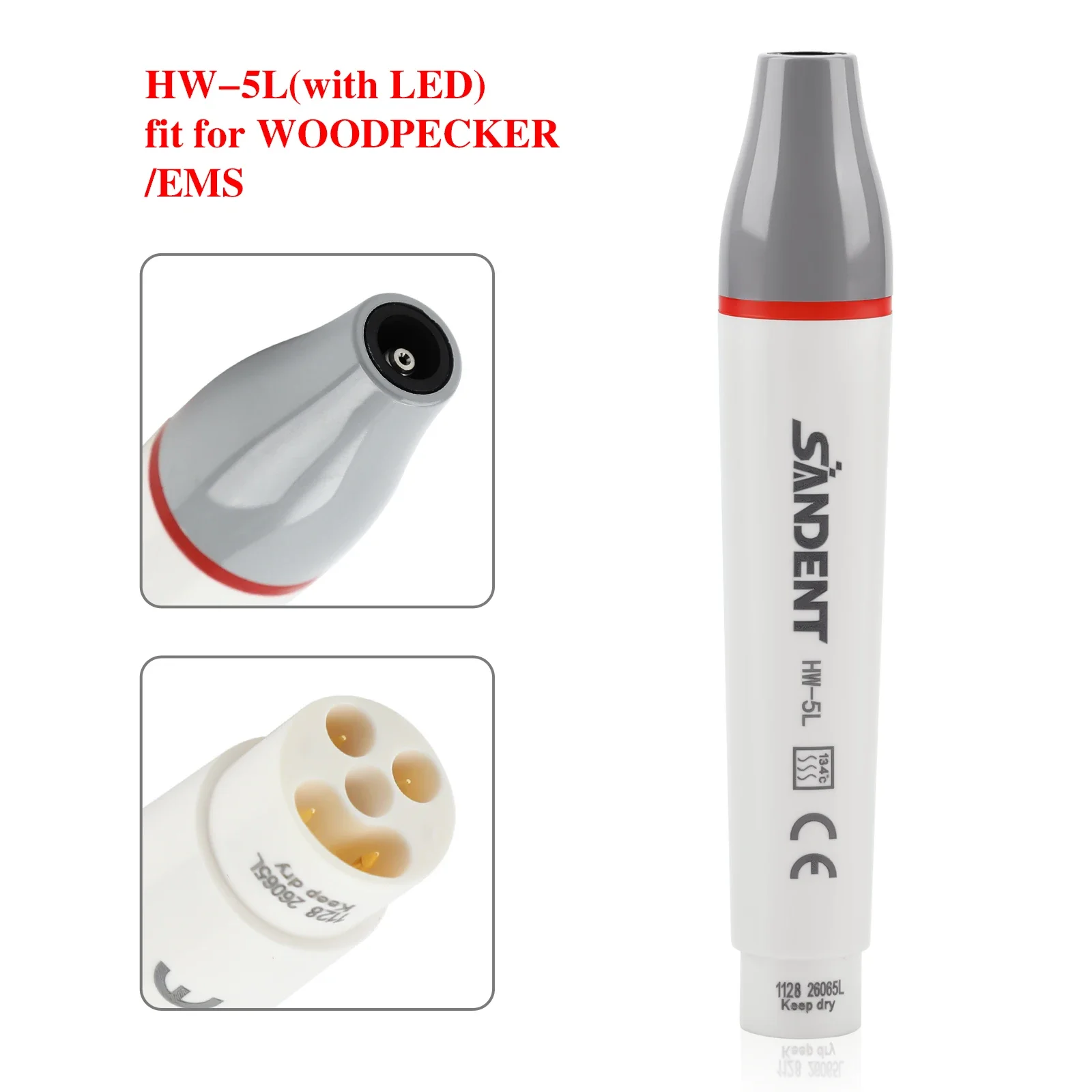 Dental Ultrasonic Activator Air Scaler Handpiece for Root Canal Endo Irrigation KAVO Coupler Compatible with 3 Tips Dentistry