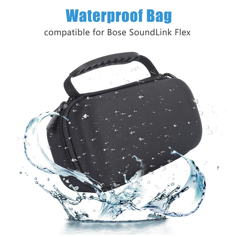 حقيبة حمل مكبر صوت للسفر ، حقيبة تخزين مقاومة للماء ، غلاف واقي رمادي ، Bo Se SoundLink Flex ، إيفا صلبة