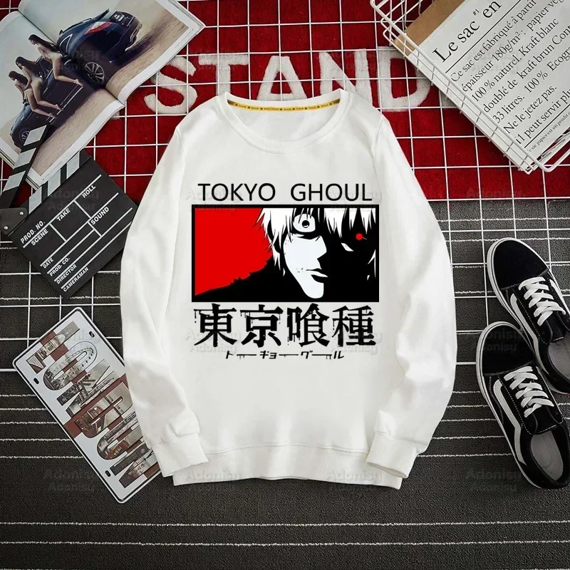 Tokyo Ghoul Japanese Anime Hoodie Sweatshirts Men Kaneki Ken Pullover Harajuku Men's Hoodie Streetwear Casual Fashion Clothes