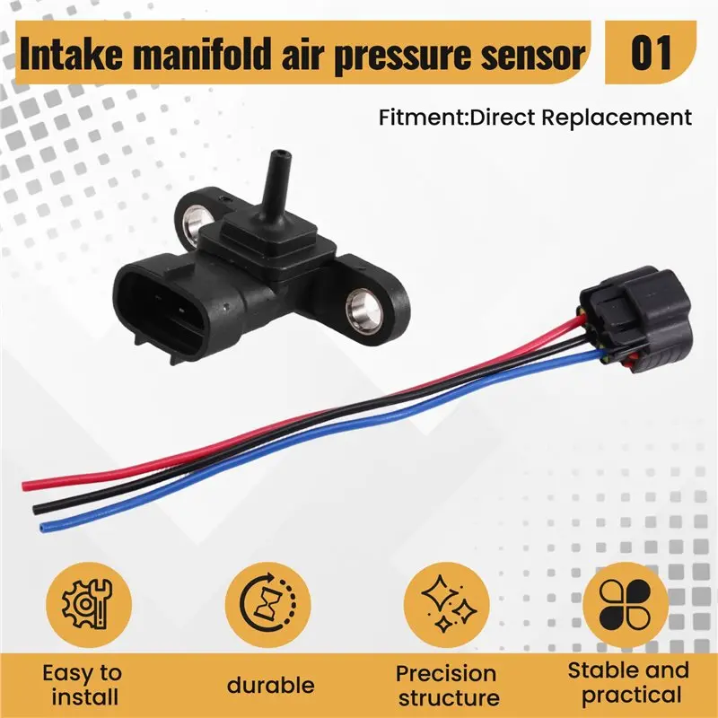 ZJ2018211 MAP Sensor Intake Manifold Air Absolute Pressure For Mazda 2 2011-14 SU14095 SEB7023 5S12681