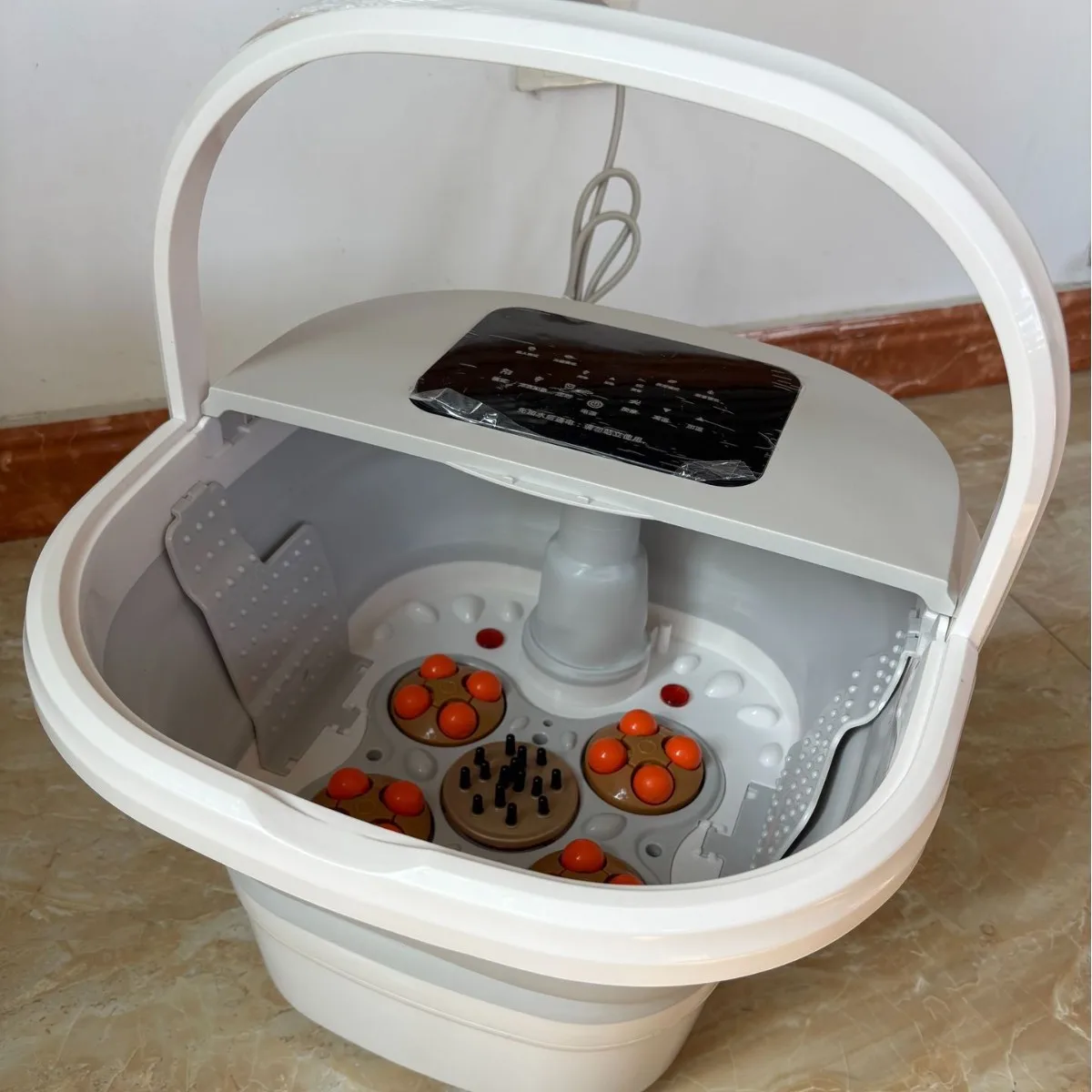 

Trade Luxury Electric Heating Roller Thermostatic Massage Home Portable Folding Computer Edition Foot Bath