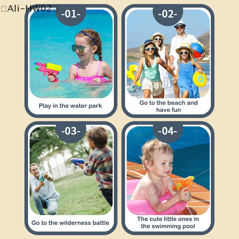 New Summer Pull-out Children's Backpack Water Gun Cartoon Beach Water Toys