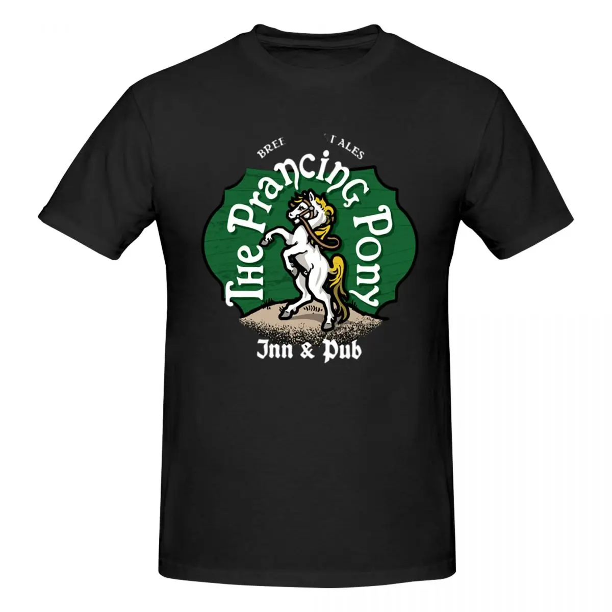 The Prancing Pony Inn And Pub Men T-Shirt Fashion Oversized T Shirts Men's Round Neck Cotton Tees Short Summer Male