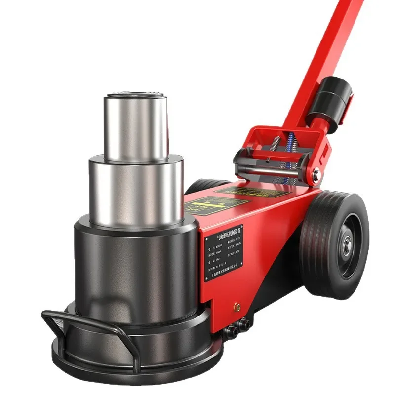 

Horizontal pneumatic hydraulic jack 50t80t100t auto repair replacement pneumatic cart heavy duty pneumatic jack