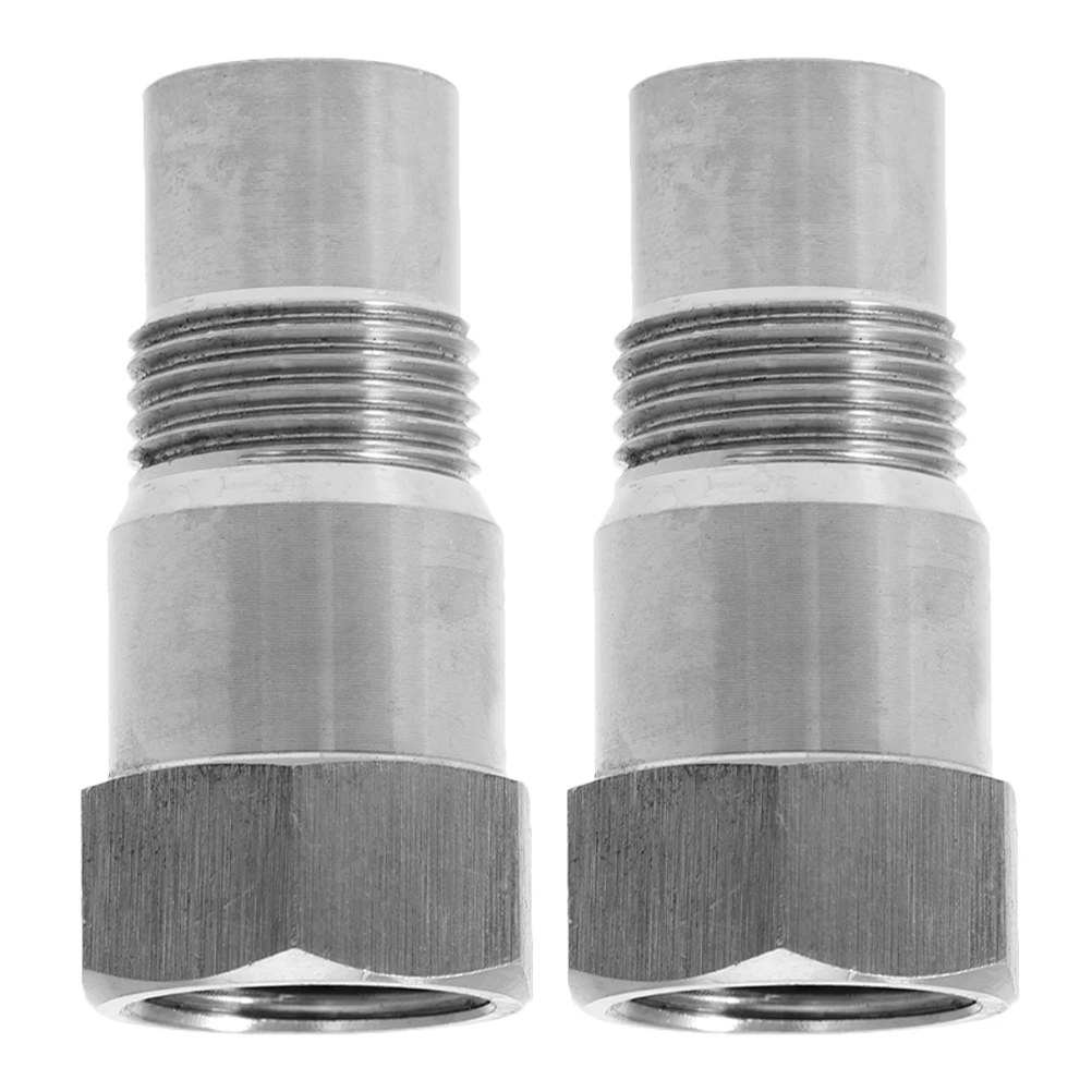

2Pcs Car Sensor Engine Engine Oil Sensor Adapter Light Removal Adapter Fuel Efficiency Oil Pressure Tool Stainless Steel