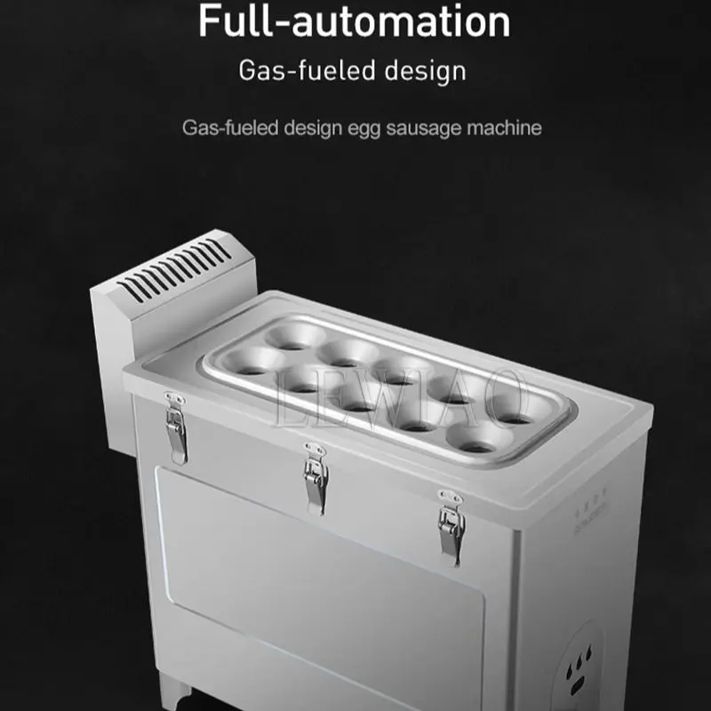 10 Holes Egg Roll Maker Multifunction Automatic Sausage Omelette Rolling Cooking Breakfast Machine