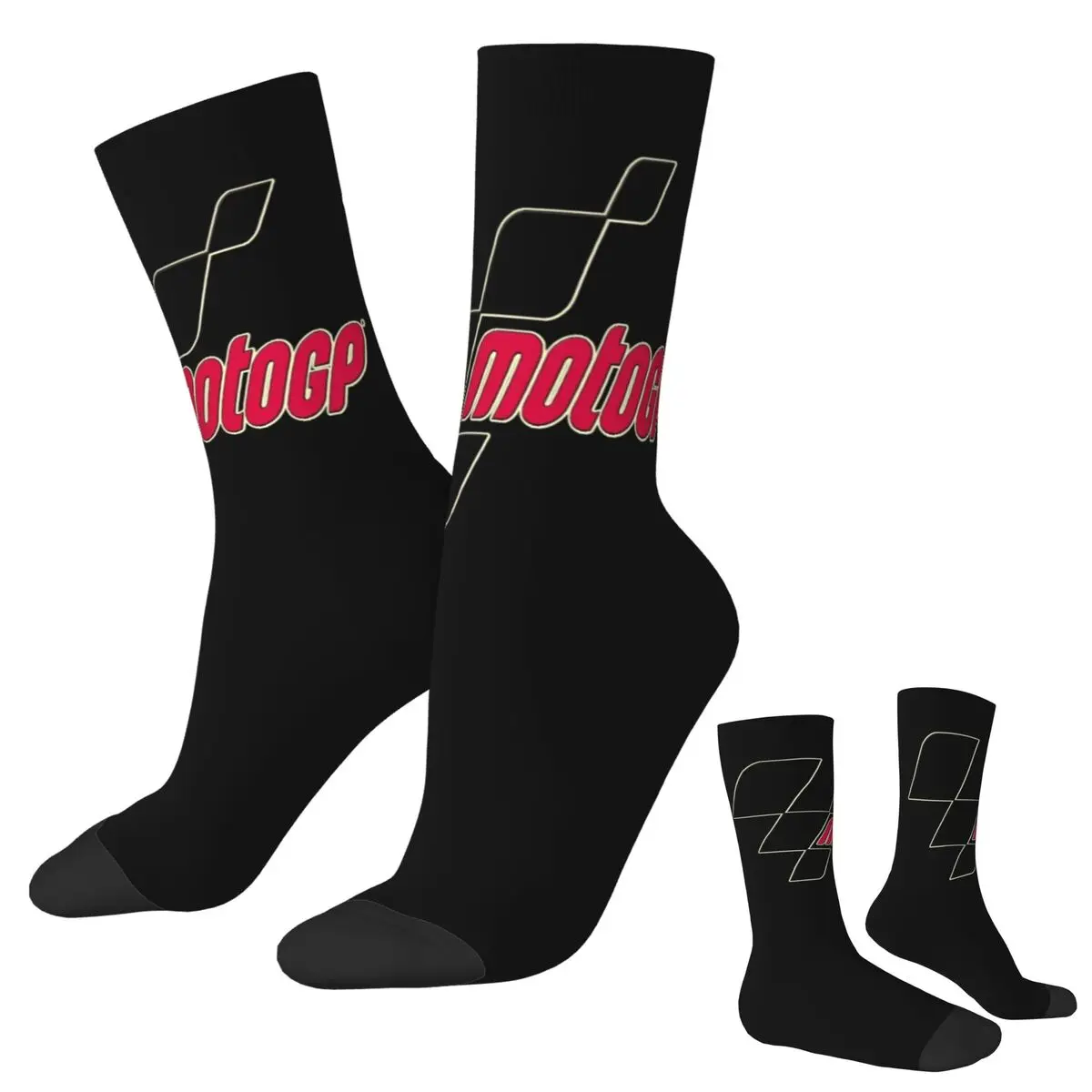 

Носки Moto GP в стиле Харадзюку, впитывающие пот чулки, всесезонные длинные носки, аксессуары для подарка на день рождения унисекс