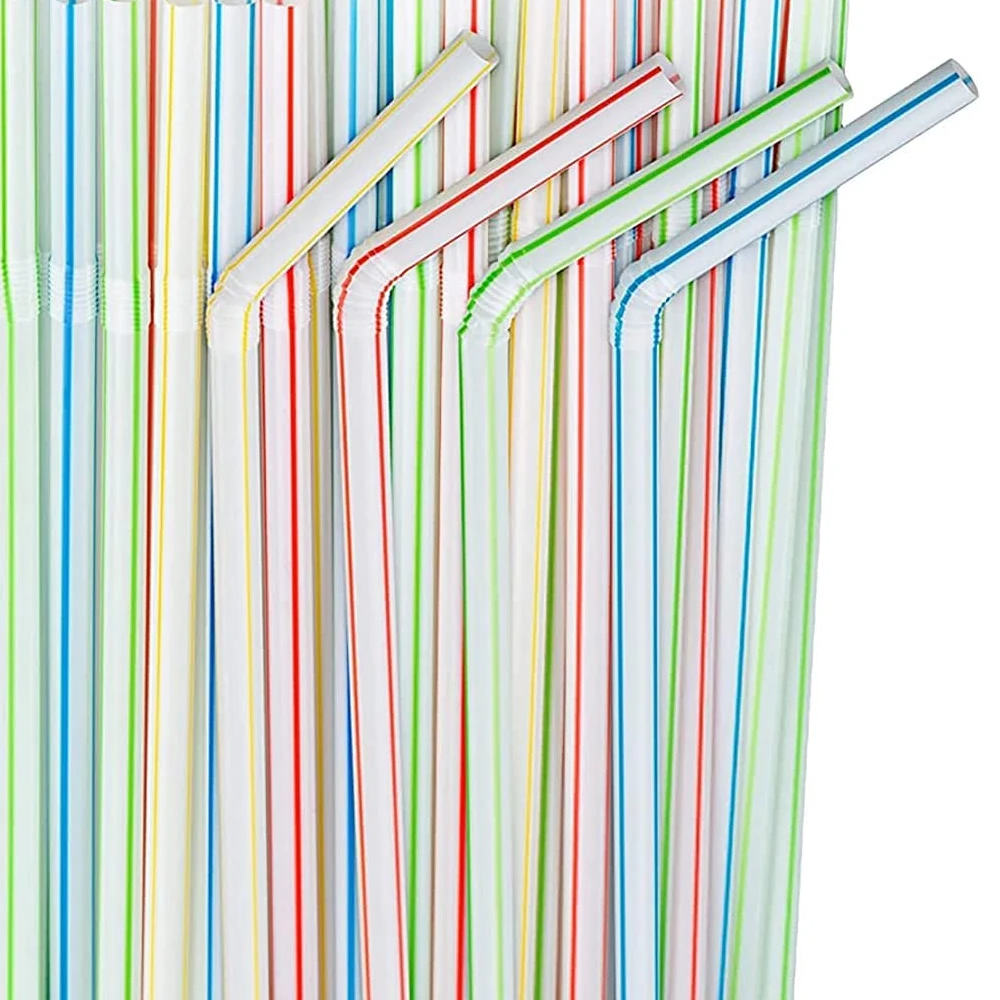 100-6000 stuks herbruikbare drinkrietjes, zwart, biologisch afbreekbaar, in meerdere kleuren, voor bruiloften, feesten, de keuken en als accessoire voor thuis, voor drankjes.