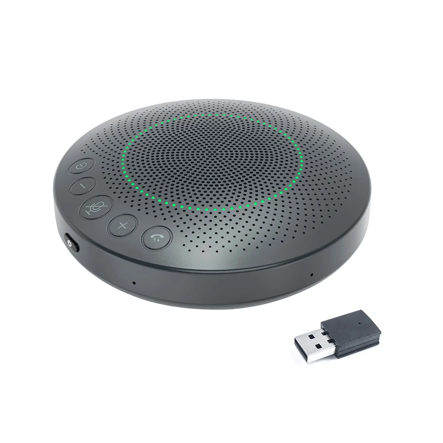 

360 Degree Wireless Bluetooth Portable Mini Video Conference Speakerphone with Automatic Detection for Voice Location