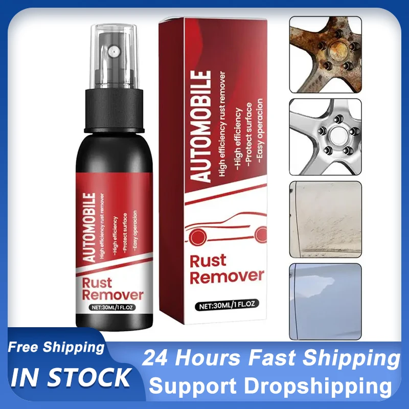 

Metal Chrome Rust Remover Cleaner 50ml Motorcycle Exhaust Pipe Anti-rust Cleaner Iron Powder Remover Metal Rust Remover Spray