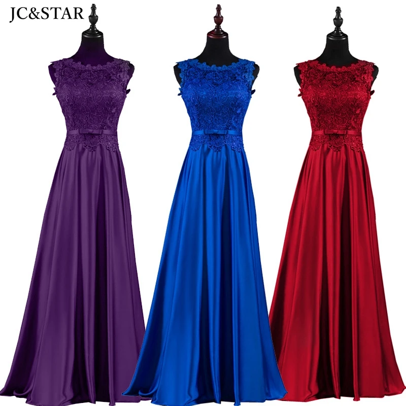 

Blue Burgundy lace satin bridesmaid dresses long and elegant Abito da Festa di Nozze Bohemia sukienki na wesele new party vestid