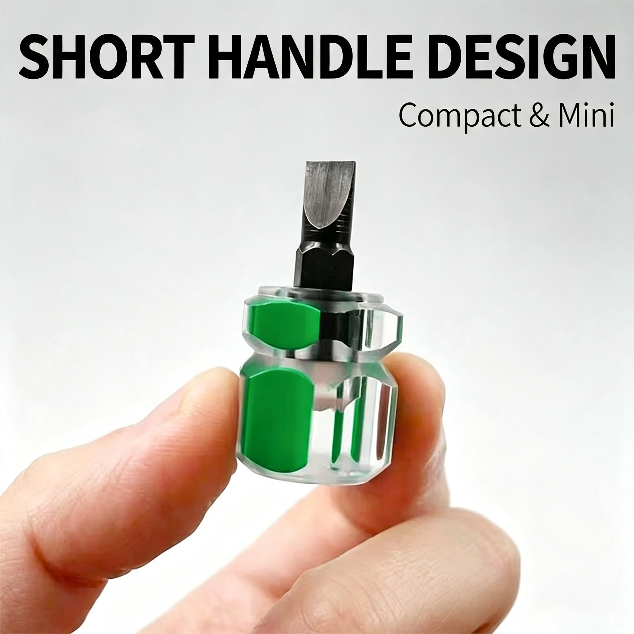 2PC Mini Slot Type Anti Slip Screwdriver Bits Wear Resistant Practical Repair Tool New for Household Electronic Maintenance Work