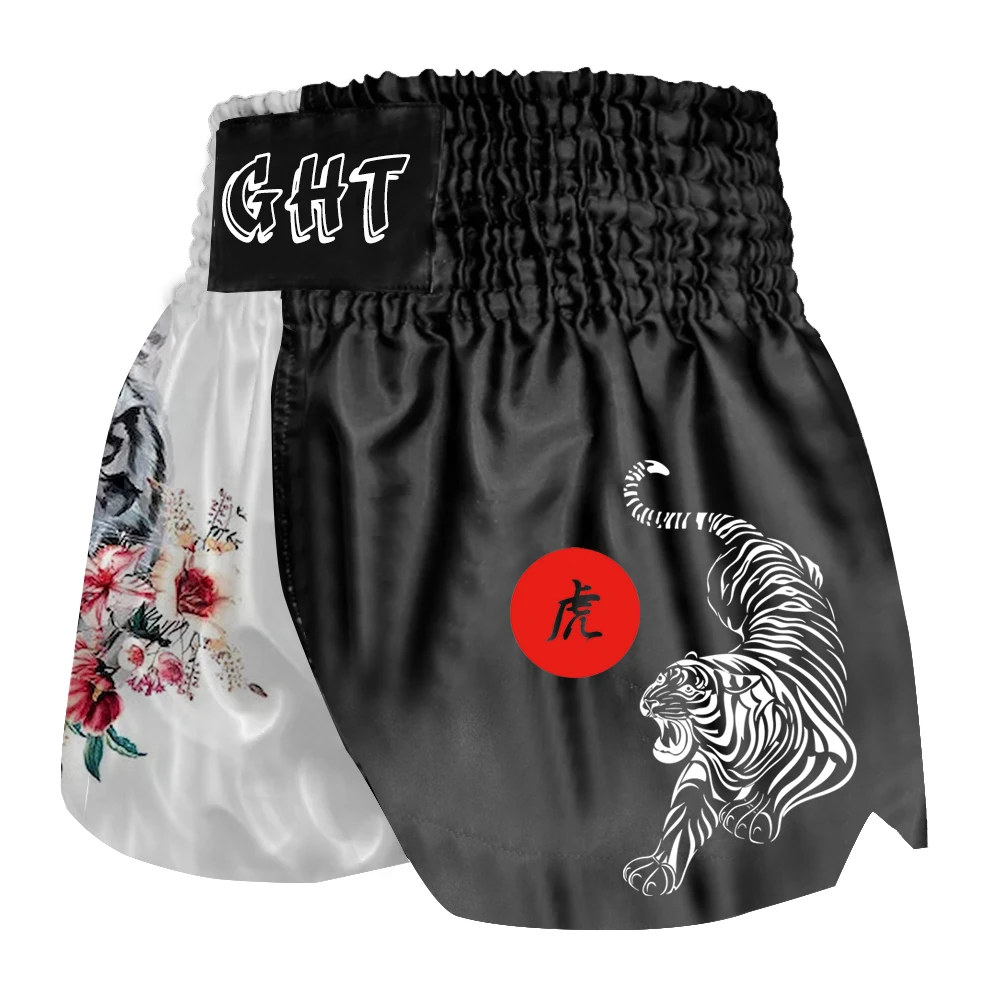 Shorts Thai Boxing Men's and Women's Children's MMA Taekwondo Pants Tiger Print Shorts Taekwondo Shorts Sanda Fighting Training