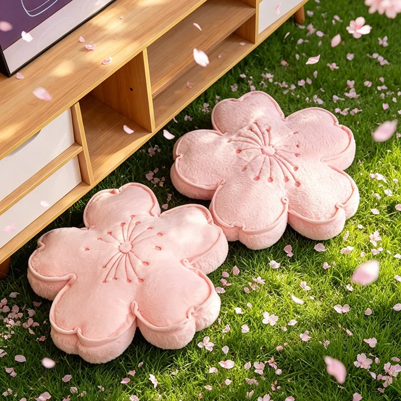 Cherry Blossom Plush Pillow Flower Stuffed Cushion Squishy Sofa Cushion Home Decor Toy Afternoon Nap Pillow Birthday Gifts view 4