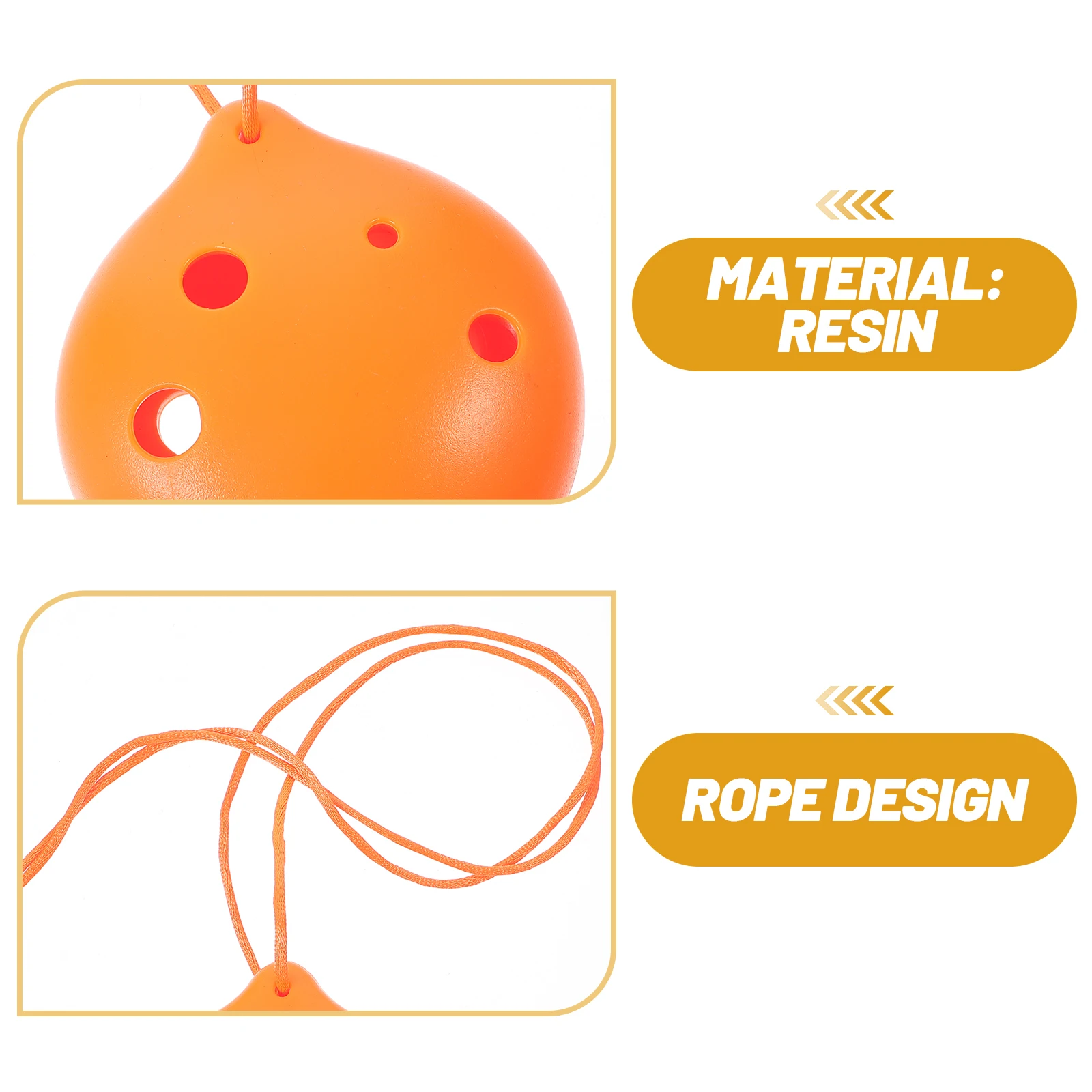 

1 Pcs Ocarina Musical Instrument 6 Holes Resin Portable Ocarina for Beginners Kids Adults