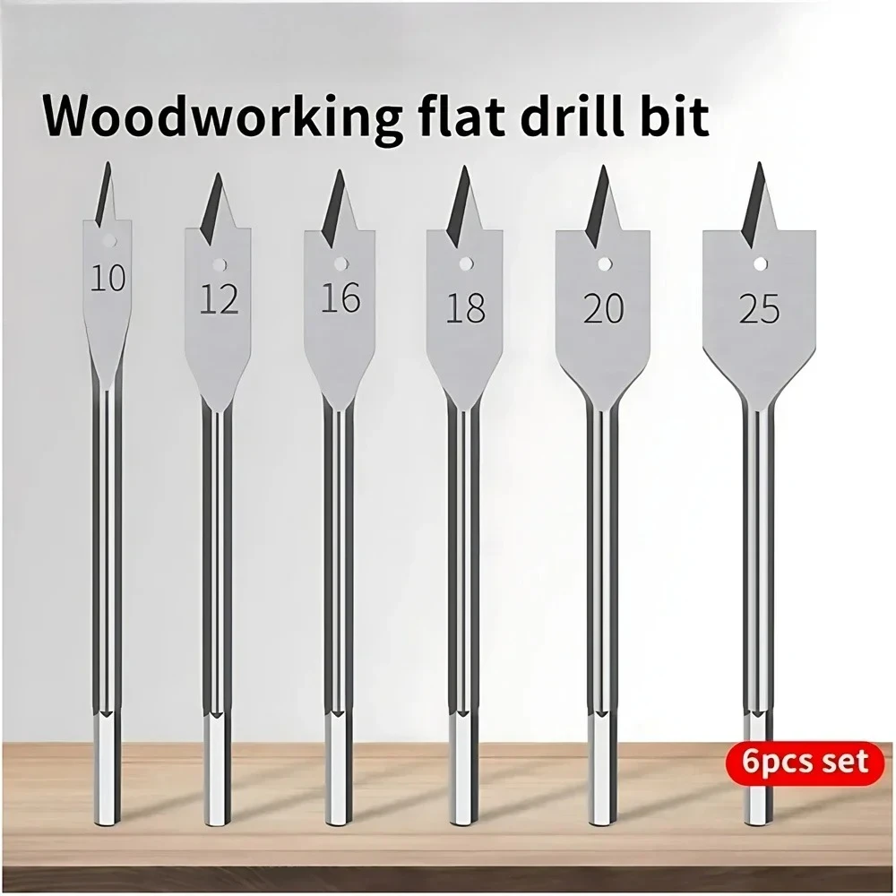 

Деревообрабатывающие плоские сверла, набор трехточечных сверл, дверной замок ящика, расточный инструмент, увеличитель отверстий для доски по дереву, комбинация плоских сверл