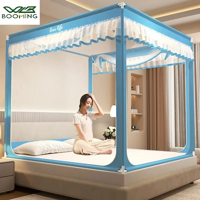 Mosquito Net with Three Open Doors Encrypted Mesh Baby Anti Fall Zipper Mosquito Net Mosquito Net for Bed Yurt