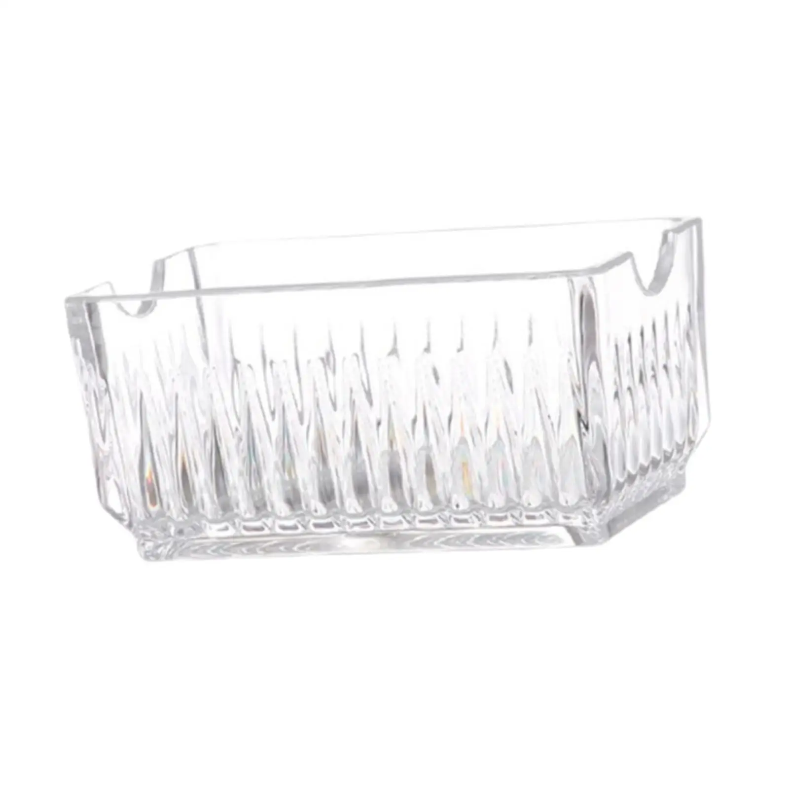 Sugar Packet Holder Clear PP Organizer Tea Bags Bowl Dish Container for Kitchen Countertop Coffee Bar