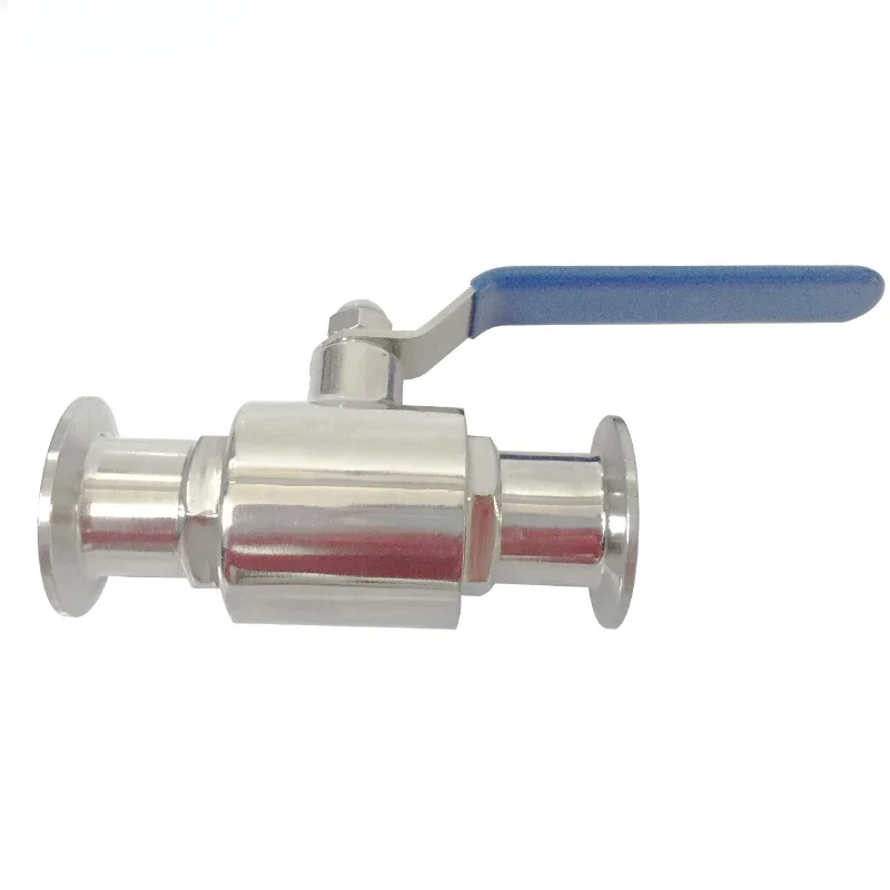 304 stainless steel quick loading ball valve 316 sanitary grade Q81F quick connection clamp chuck through switch valve